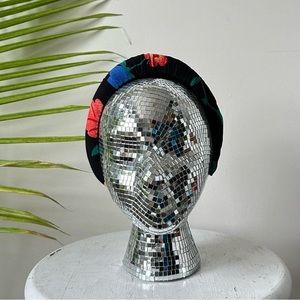 Vintage scrap fabric upcycled into a headband